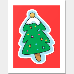 Cute Christmas Tree Design Posters and Art